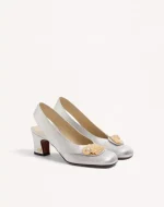 Valentino Adamantine Slingback Pumps In Glitter Fabric 60Mm - Image 6